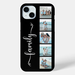 Coque Case-Mate iPhone Famille de scripts Photo Noir