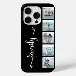 Coque Case-Mate iPhone Famille de scripts Photo Noir