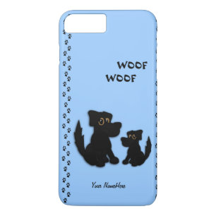 Coque iPhone 8 Plus/7 Plus Famille mignonne de chienchien personnelle