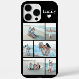 Coque iPhone 16 Pro Max Famille Moderne 6 Photo Noir