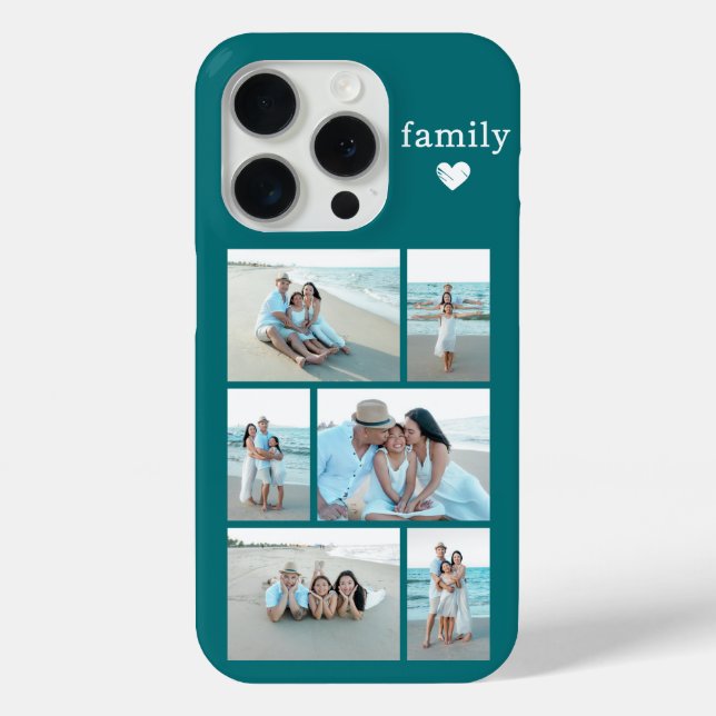 Coques Case-Mate iPhone Famille moderne 6 Photo Sarcelle (Verso)