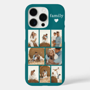 Coque iPhone 16 Pro Famille Moderne 8 Photo Sarcelle