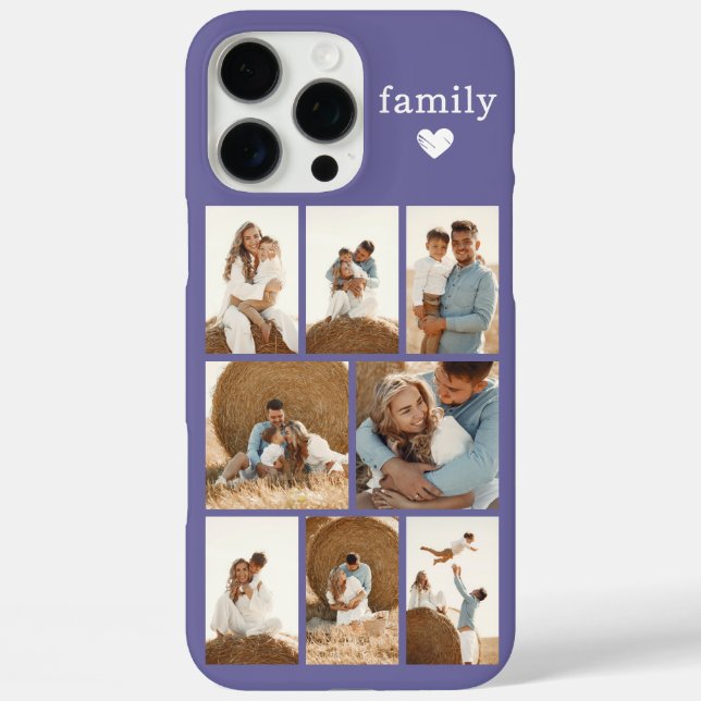 Coques Case-Mate iPhone Famille Moderne 8 Photo Violet (Verso)