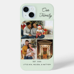 Coque Case-Mate iPhone Famille Noël Photo Grand-mère Personnaliser