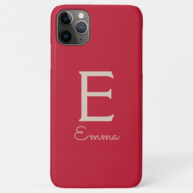 Coques Case-Mate iPhone famille, texte personnalisable, monogramme, surnom (Dos)