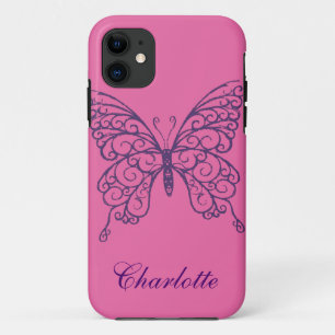 Coques Pour iPhone Fancy Butterfly iPhone 5Coque-MateBarelyThere