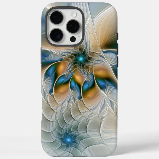 Coques Case-Mate iPhone Fantaisie abstraite et aérienne d'art fractal avec (Verso)