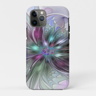 Case-Mate iPhone Case Fantaisie Abstraite Moderne Fleur Fractale Colorée