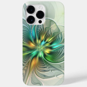 Coque Case-Mate iPhone Fantaisie Abstraite Moderne Fleur Fractale Colorée