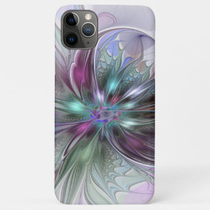 Case-Mate iPhone Case Fantaisie Abstraite Moderne Fleur Fractale Colorée