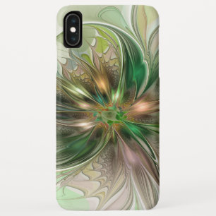 Case-Mate iPhone Case Fantaisie Abstraite Moderne Fleur Fractale Colorée