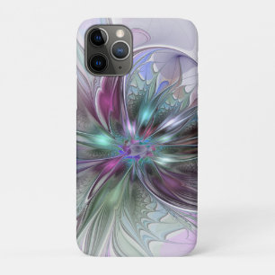 Case-Mate iPhone Case Fantaisie Abstraite Moderne Fleur Fractale Colorée