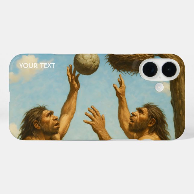 Coques Case-Mate iPhone Fantaisie Cute Basketball Préhistorique Final (Verso (horizontal))