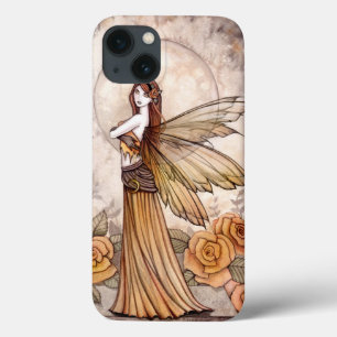 Etui iPhone 13 Fantaisie d'art de fée de rose Artworks Fées