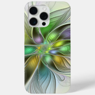 Coque Case-Mate iPhone Fantaisie de fleurs colorées abstraite moderne fra