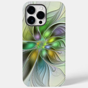 Coque Case-Mate iPhone Fantaisie de fleurs colorées abstraites modernes f