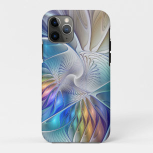 Case-Mate iPhone Case Fantaisie florale, fleur fractale abstraite coloré