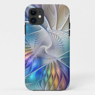Case-Mate iPhone Case Fantaisie florale, fleur fractale abstraite coloré