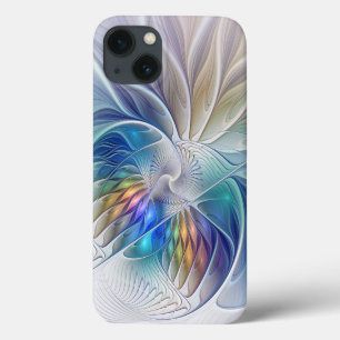 Case-Mate iPhone Case Fantaisie florale, fleur fractale abstraite coloré