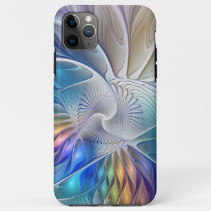 Case-Mate iPhone Case Fantaisie florale, fleur fractale abstraite coloré