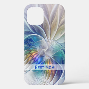 Case-Mate iPhone Case Fantasie florale, Fleur fractale abstraite Meilleu