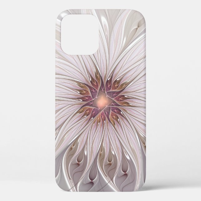 Coques Case-Mate iPhone Fantasme Floral, Fleur Abstraite Moderne Pastel (Verso)