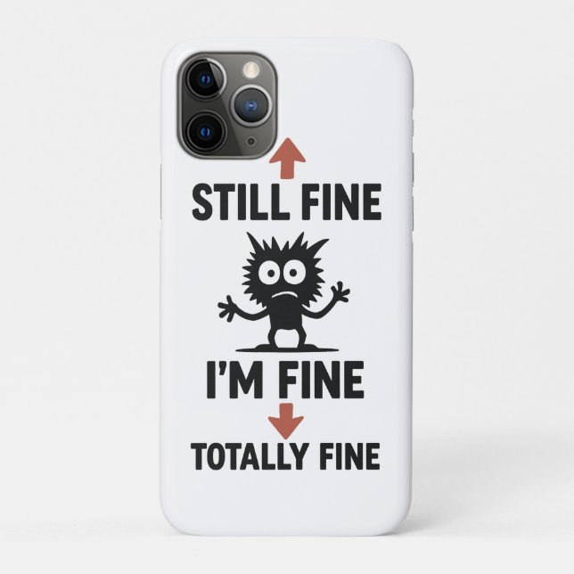 Coques Case-Mate iPhone Fantastique T-shirt "I’m Fine" Flèches (Dos)
