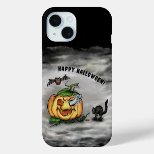 Coque Case-Mate iPhone Fantôme, Chat, Chat et Citrouille, Bonne Halloween