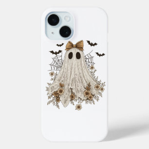 Coque Case-Mate iPhone Fantôme en dentelle élégant avec nœud   Fantôme fl