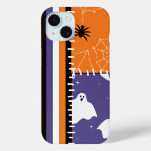 Coque Case-Mate iPhone Fantômes de patchwork d'Halloween