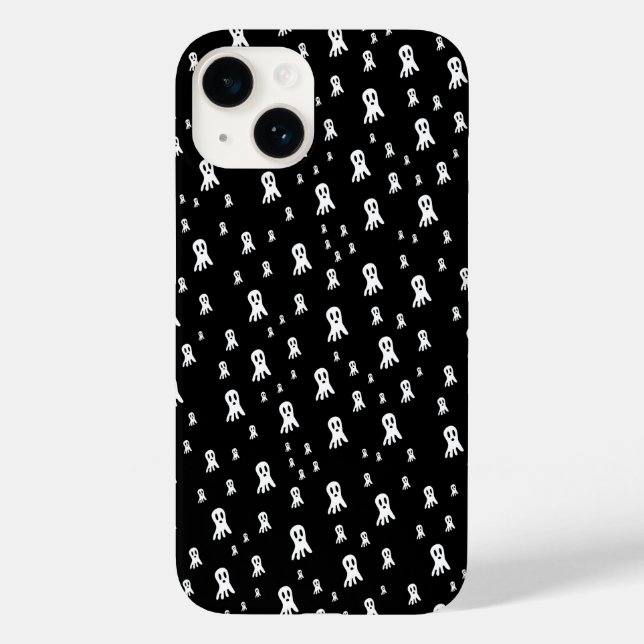 Coques Case-Mate iPhone Fantômes d'Halloween foncé (Verso)