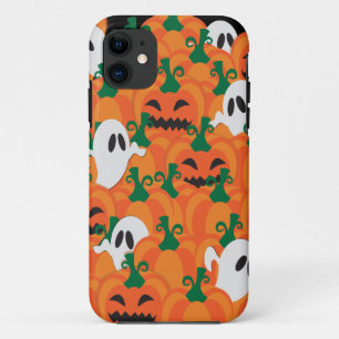 Coque Case-Mate iPhone Fantômes d'Halloween Patch de citrouille hantée