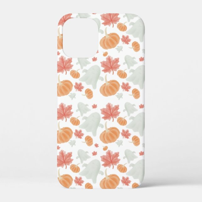 Coques Case-Mate iPhone Fantômes douillets et citrouilles Motif d'automne (Verso)