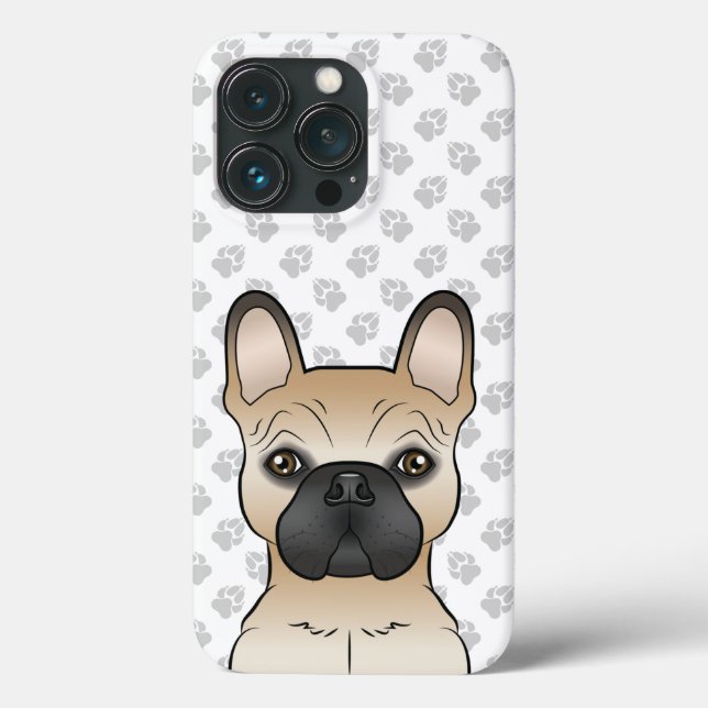 Coques Case-Mate iPhone Faon avec bouledogue français à masque noir Chien  (Verso)