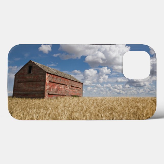 Coques Case-Mate iPhone Farms | Old Red Barn in Wheat Field (Verso (horizontal))