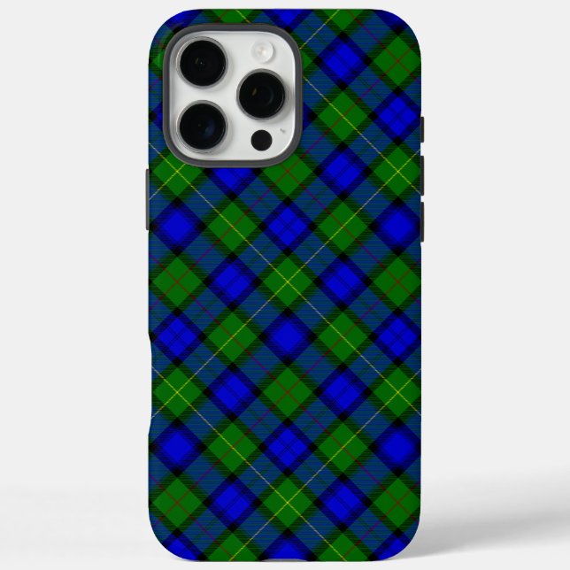 Coques Case-Mate iPhone Farquharson tartan bleu vert plaid (Verso)