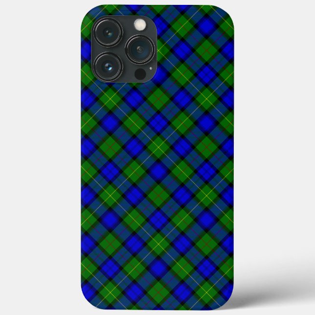 Coques Case-Mate iPhone Farquharson tartan bleu vert plaid (Verso)
