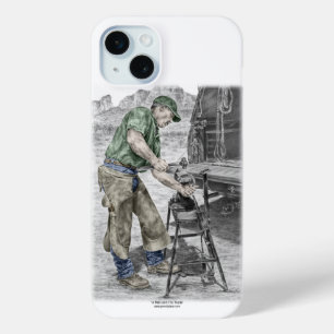 Coque Case-Mate iPhone Farrier Blacksmith en utilisant Anvil