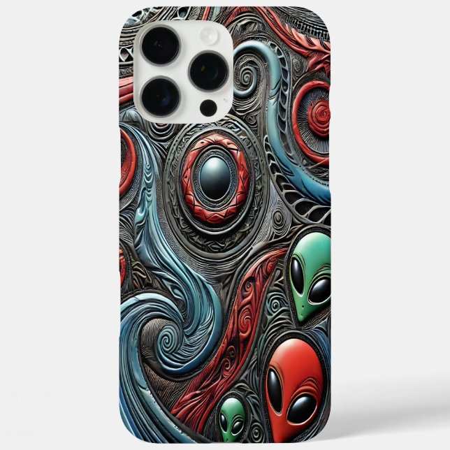 Coques Case-Mate iPhone Fascinant art Alien Inspirer l'imagination (Verso)