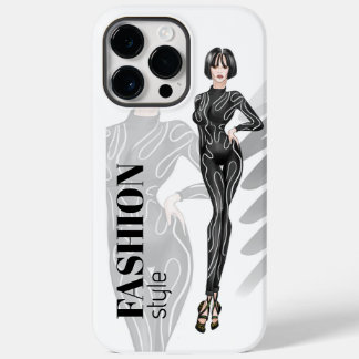 Coque Case-Mate iPhone Fashion girl en combinaison noire