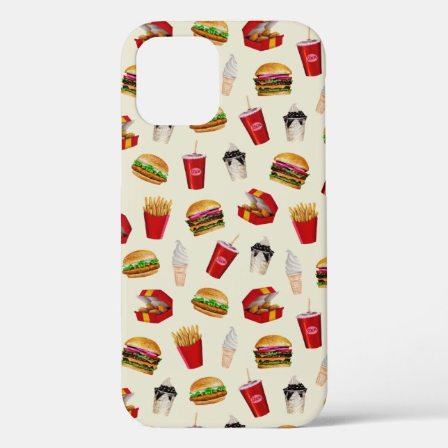 Coques Case-Mate iPhone Fast Food Burgers, Fries, Sundaes (Verso)