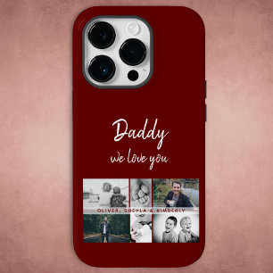 Coque Case-Mate iPhone Father with Kids and Family Dad Photo Collage