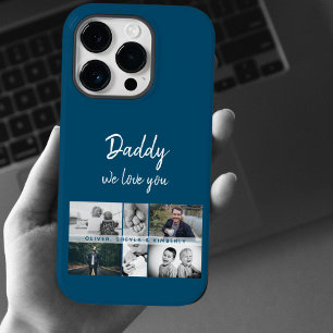 Coque Case-Mate iPhone Father with Kids and Family Dad Photo Collage
