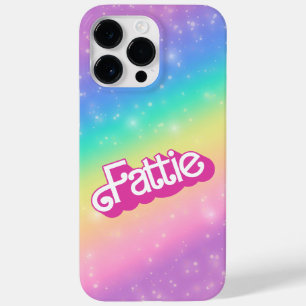 Coque Case-Mate iPhone Fattie Plus Size Rainbow Retro 90's Nostalgie rose