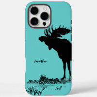 Faune vintage d'orignal et de loup Choisissez la c