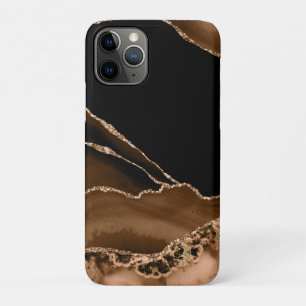 Case-Mate iPhone Case Fausse Agate Marbrée Marron Désert Pierre Contempo