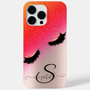 Coque Case-Mate iPhone Faux Cils Chic Paillettes Rose Gold