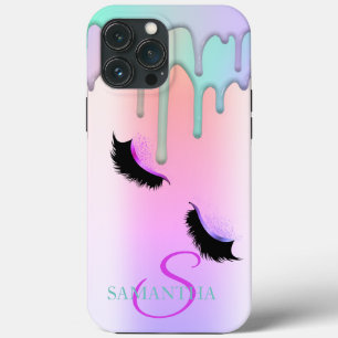 Case-Mate iPhone Case Faux Cils Paillettes Couleurs Gouttes