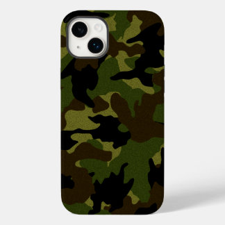 Coques Pour iPhone Faux Cloth Green Camo Motif Arrière - plan militai