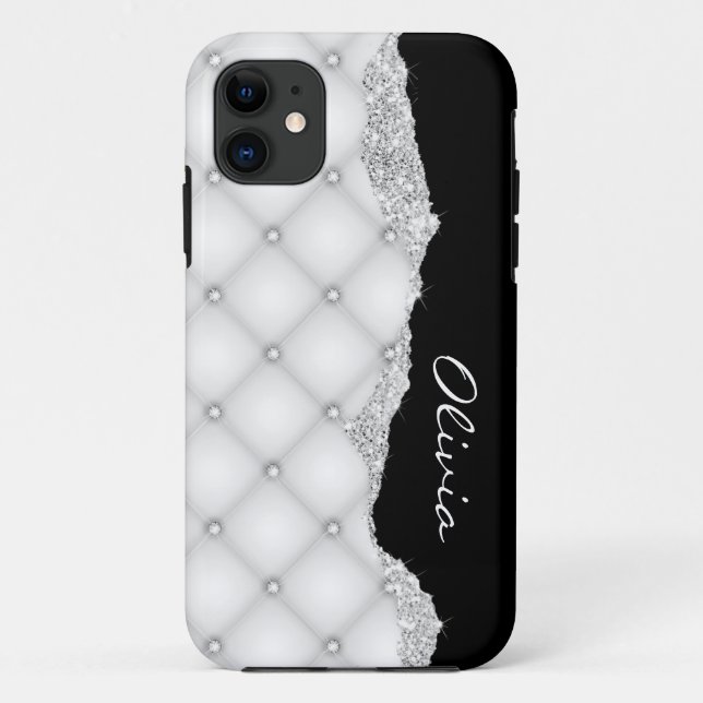 Coques Case-Mate iPhone Faux Cristaux Diamants de foie personnalisables (Dos)